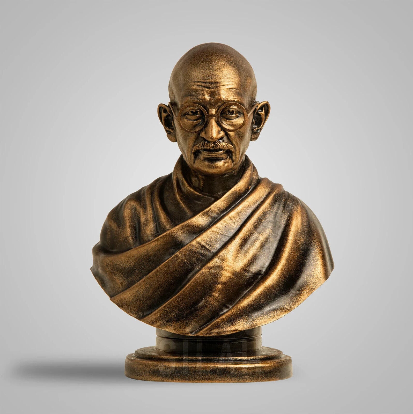 Mahatma Gandhi Antique Bronze Sculpture - 8 Inches