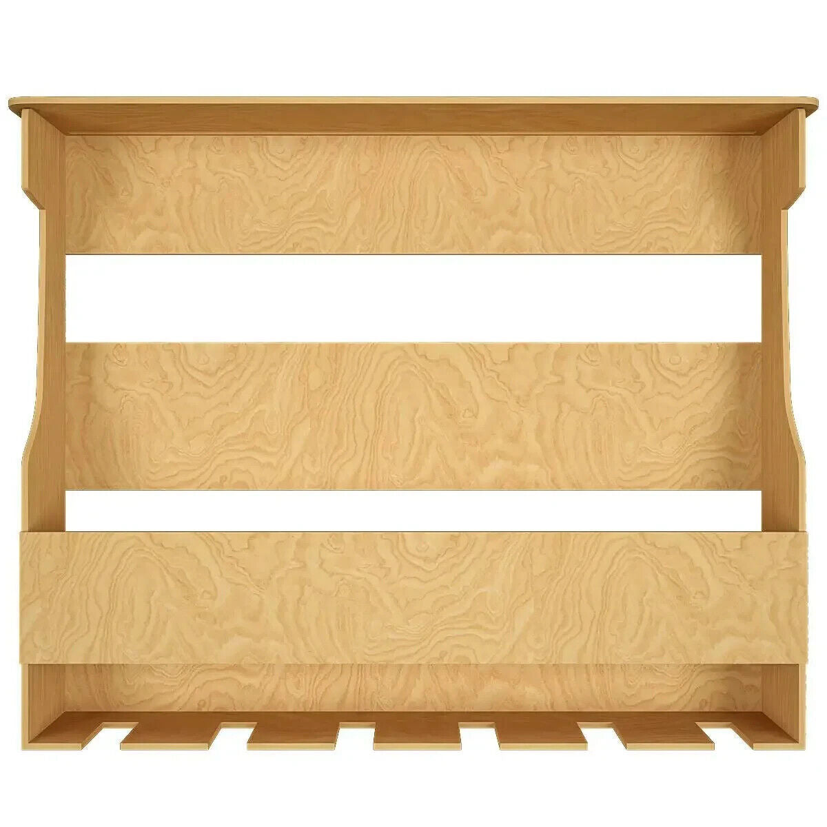 Premium-Quality Backlit MDF Bar Wall Shelf / Bar Cabinet in Light Oak Finish