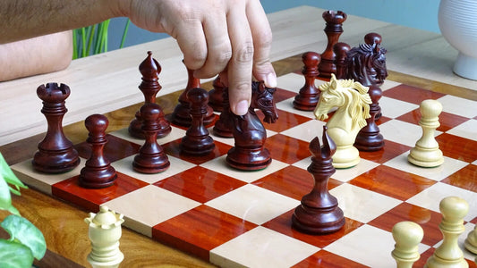 The Leo Series Luxury Chess Pieces in Staunton Pattern - 4.4 inch King