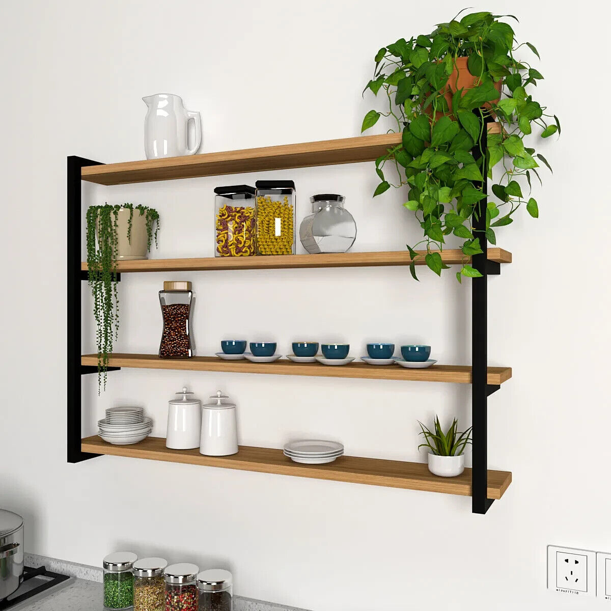 Backlit Wall Shelf In Contemporary Design - 24 Inch