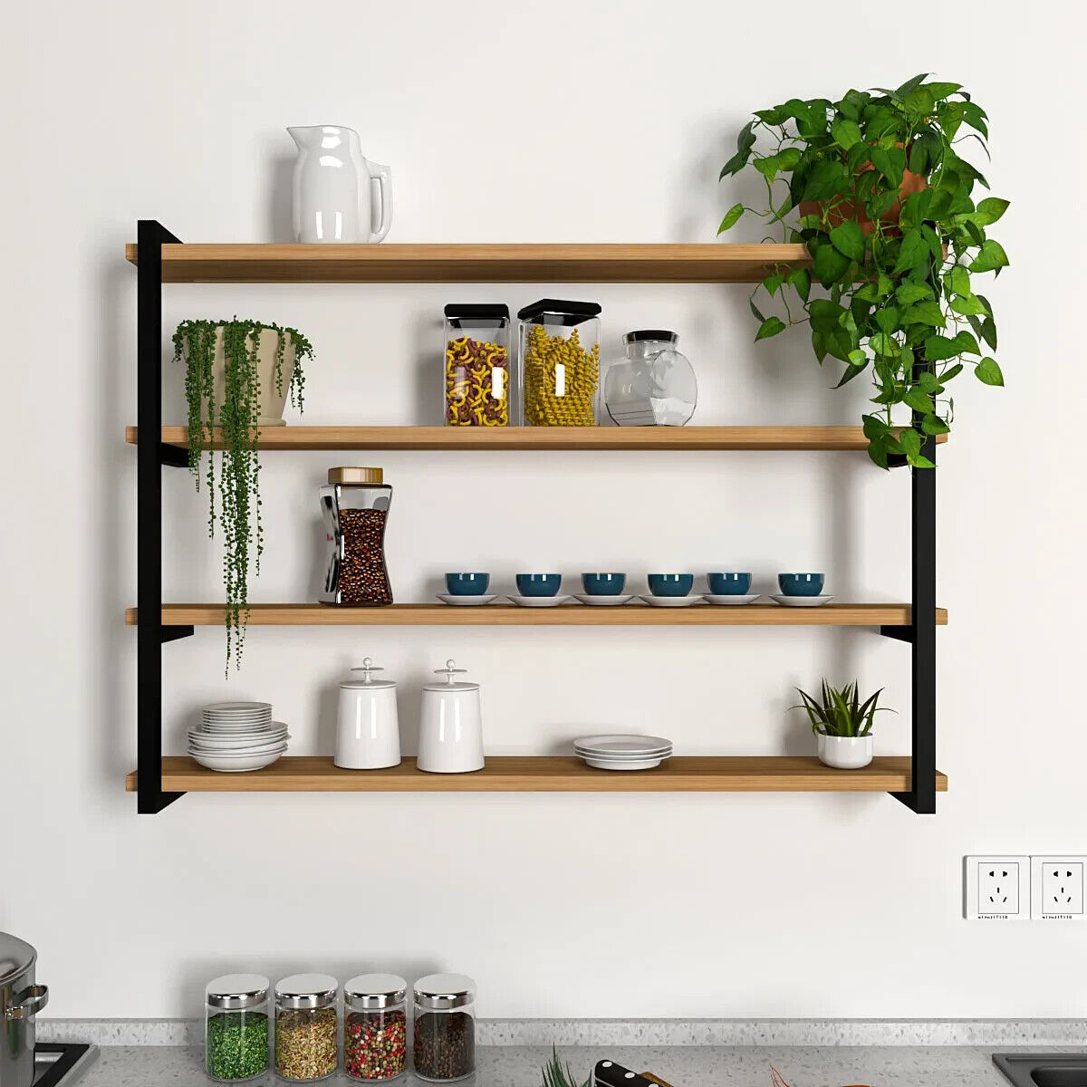 Backlit Wall Shelf In Contemporary Design - 24 Inch