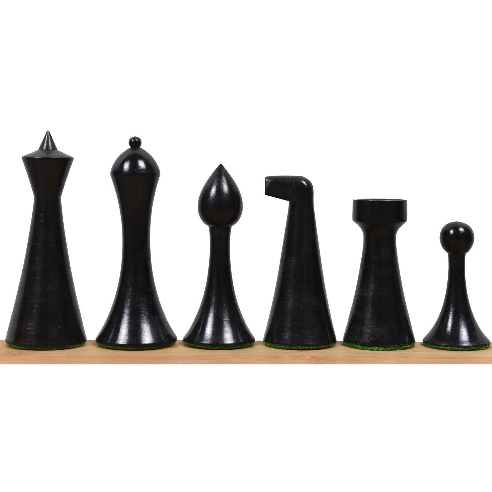 Hermann Ohme Chess Set - 3.6" Ebonised Boxwood Pieces + Golden Rosewood Board