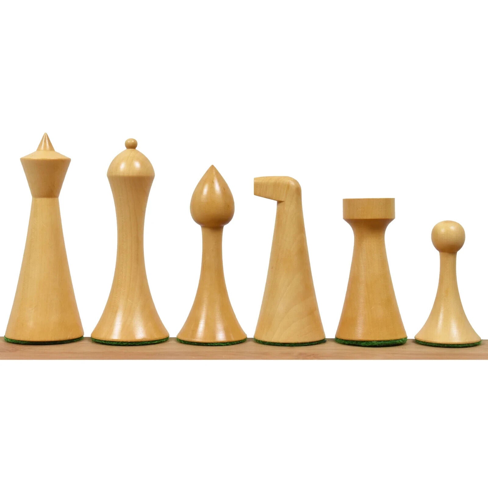 3.6" Herman Ohme Minimalist Combo Chess Set- Chess Piece & Board-Golden Rosewood